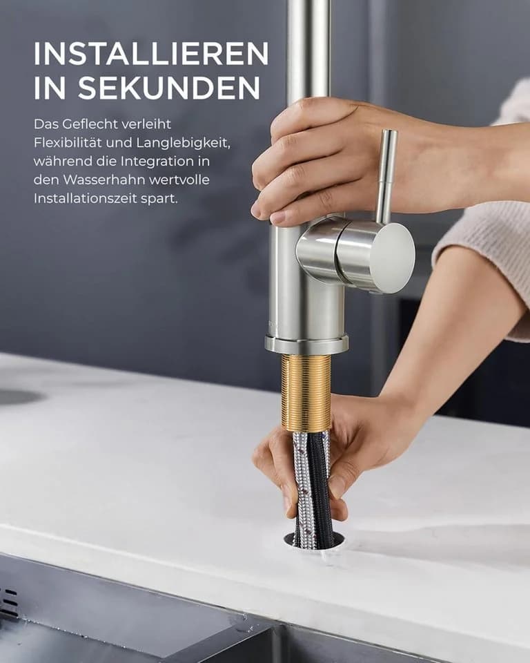 RUHE Küchenarmatur mit ausziehbarer Brause und 2 Strahlarten - Bild 4