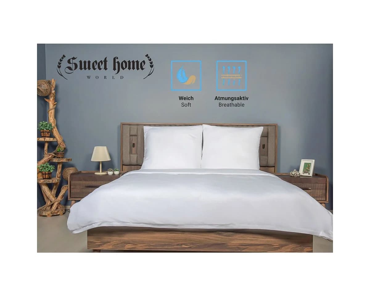 Sweet Home World Bettwäsche Deluxe Mikrofaser Reißverschluss