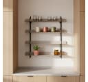 Present Time Wandregal Metall 4 Ebenen Beige/Schwarz Modern Bild 1
