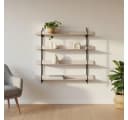 Present Time Wandregal Metall 4 Ebenen Beige/Schwarz Modern Bild 3