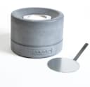 GRAURAUM Tischfeuer 'Tilda' Ethanol Tischkamin 14,5cm Tischfeuerstelle Dekokamin Betonsockel Rund Bild 3