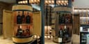 Holzfass Hausbar mit LED Weinregal Retro Design Braun Bild 3