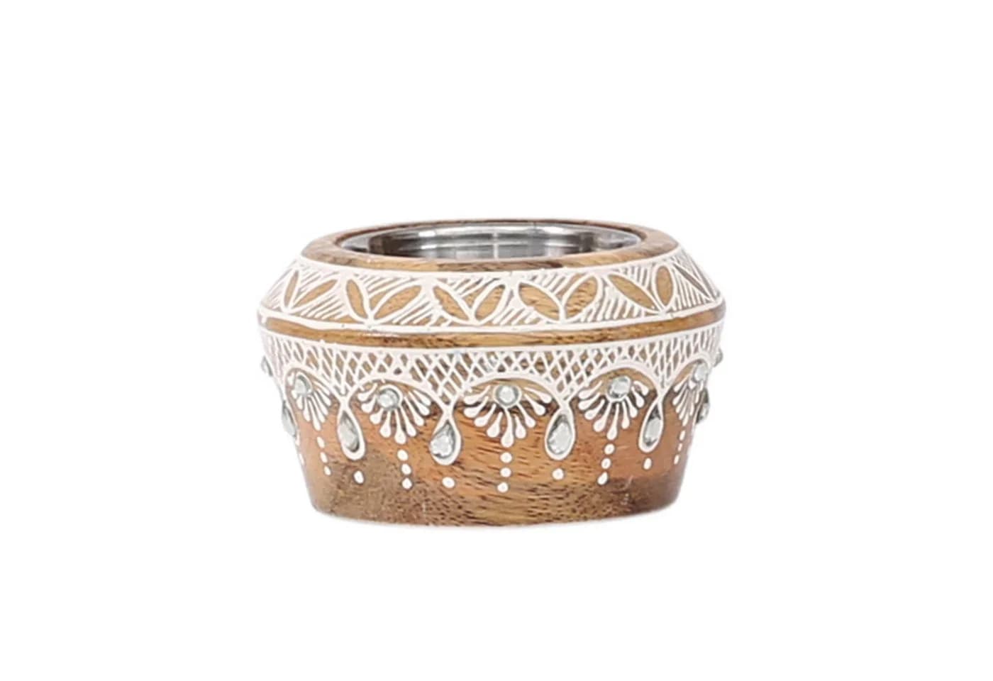 Marrakesch Orient & Mediterran Interior Tischkerzenhalter Boho Deko Teelichthalter Anasuya Handarbeit - Bild 2