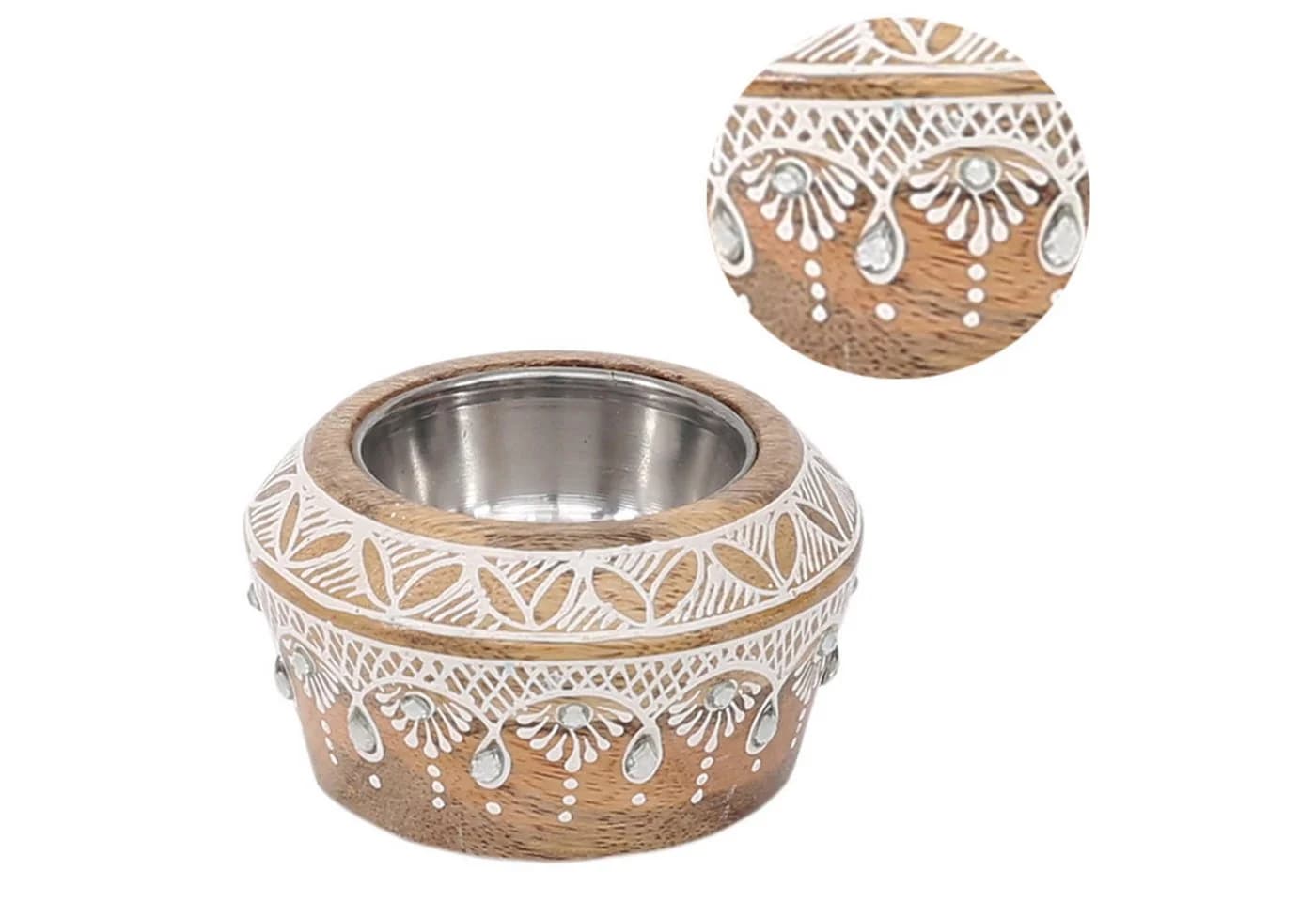 Marrakesch Orient & Mediterran Interior Tischkerzenhalter Boho Deko Teelichthalter Anasuya Handarbeit - Bild 5