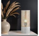Marrakesch Orient & Mediterran Interior Nachttischlampe Boho Deko Tischlampe Verdure Klein Weiss, E27 Bild 1