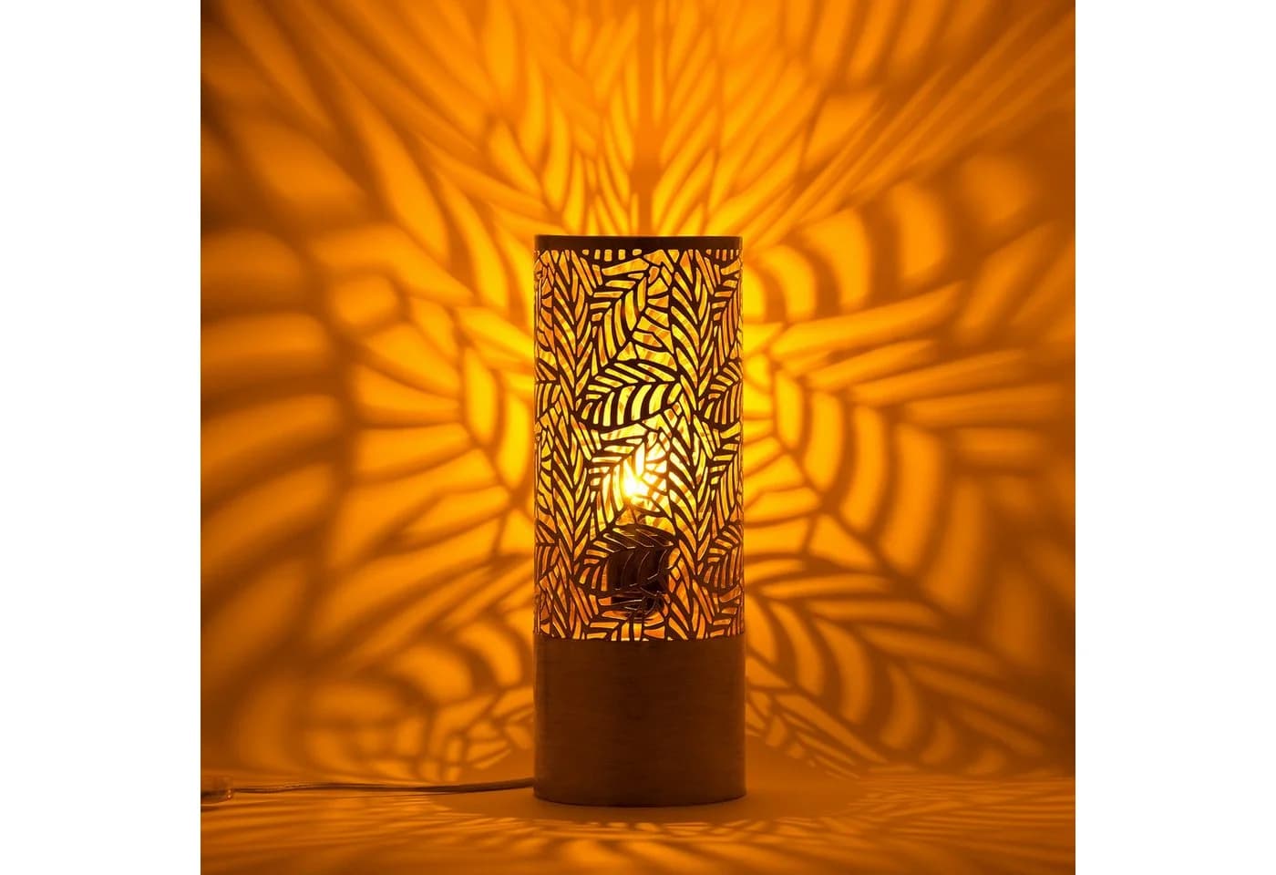 Marrakesch Orient & Mediterran Interior Nachttischlampe Boho Deko Tischlampe Verdure Klein Weiss, E27 - Bild 3