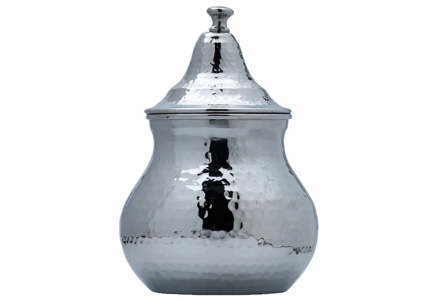 Marrakesch Orient & Mediterran Interior Zuckerdose Andalus Edelstahl Silber - Bild 2