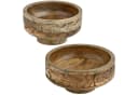 Marrakesch Boho Dekotablett 2er Set Mangoholz Handgeschnitzt Bild 2
