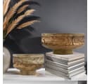 Marrakesch Boho Dekotablett 2er Set Mangoholz Handgeschnitzt Bild 4