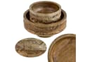 Marrakesch Boho Dekotablett 2er Set Mangoholz Handgeschnitzt Bild 5