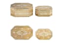 Marrakesch Orient Schmuckkasten 2er Set Mangoholz Handarbeit Braun/Weiß Bild 5