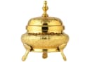 Marrakesch Orient & Mediterran Zuckerdose Nabila Gold Messing Bild 2