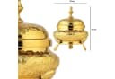 Marrakesch Orient & Mediterran Zuckerdose Nabila Gold Messing Bild 4