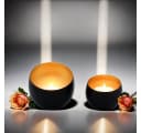 Marrakesch Orient & Mediterran Interior Teelichthalter 2er Set Schwarz Gold Bild 4