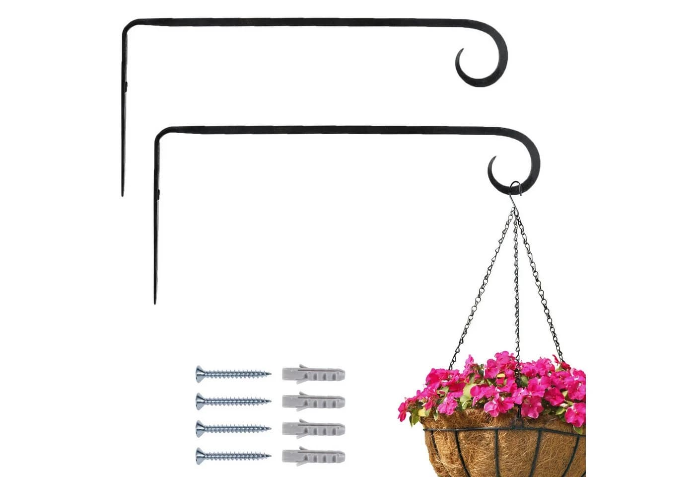 Marrakesch Orient & Mediterran Wandhaken Mapoy 2er Set Schwarz - Bild 2