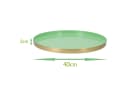 Marrakesch Orient & Mediterran Interior Dekotablett Mint/Gold 40cm Bild 1