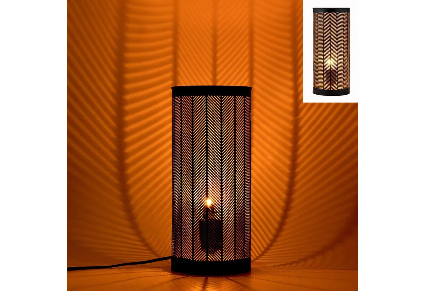 Marrakesch Orient & Mediterran Interior Nachttischlampe 2er Set Schwarz Metall - Bild 3