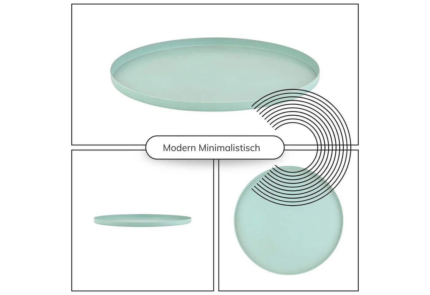 Marrakesch Orient & Mediterran Interior Dekotablett Callie Türkis 25cm Boho Chic - Bild 5