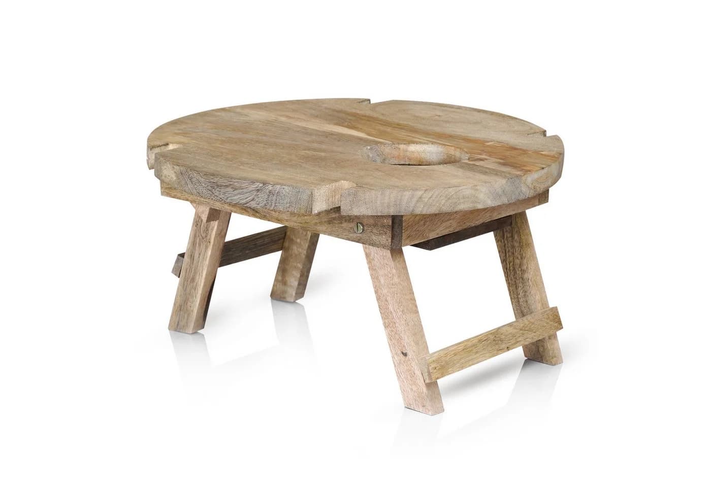 Marrakesch Orient & Mediterran Interior Beistelltisch Picknick Klapptisch Roman 40cm Handarbeit - Bild 2