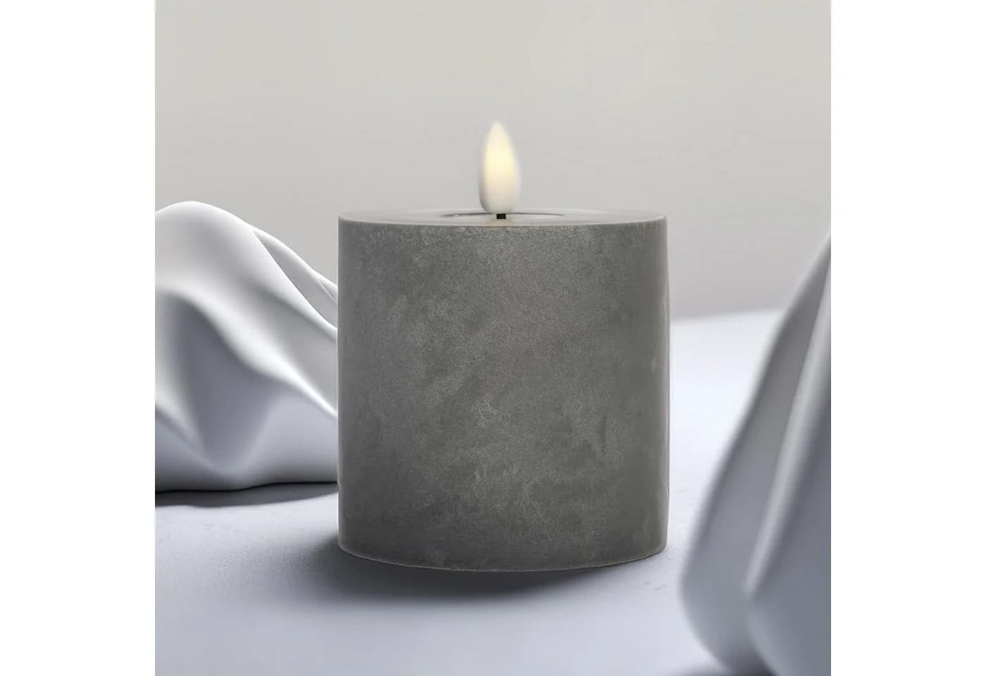 Marrakesch Orient & Mediterran Interior LED-Kerze Zement Design - Bild 4