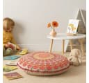 Marrakesch Orient & Mediterran Interior Bodenkissen Garet Orange Baumwolle Bild 5