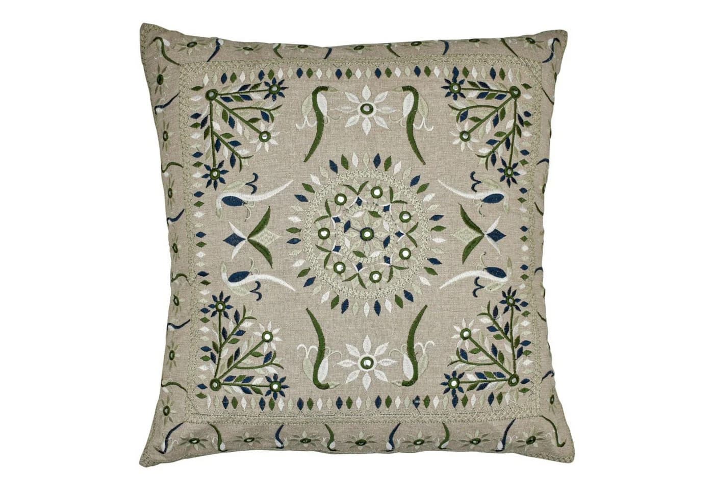 Marrakesch Orient & Mediterran Interior Zierkissen Lodge Grün 50x50 cm - Bild 2