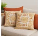 Marrakesch Orient & Mediterran Interior Zierkissen Lodge Braun 50x50cm, Boho Vintage Deko Bild 1