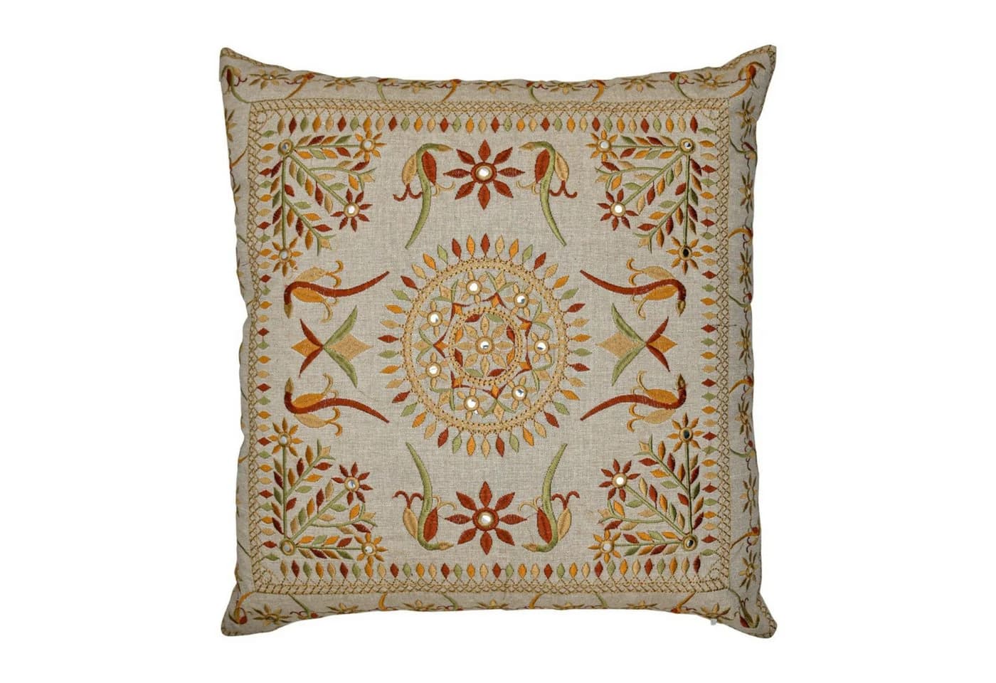 Marrakesch Orient & Mediterran Interior Zierkissen Lodge Braun 50x50cm, Boho Vintage Deko - Bild 2