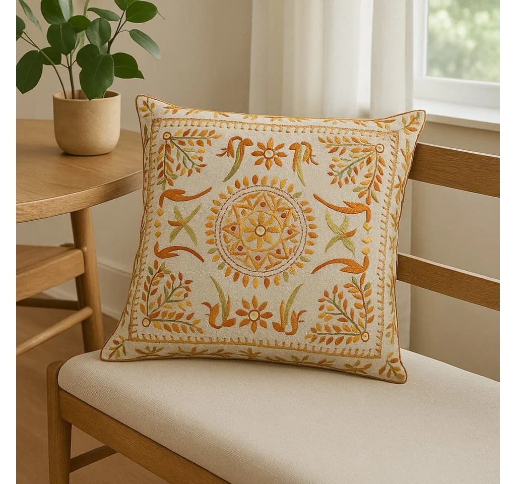 Marrakesch Orient & Mediterran Interior Zierkissen Lodge Braun 50x50cm, Boho Vintage Deko - Bild 5