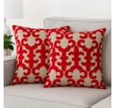 Marrakesch Orient & Mediterran Interior Zierkissen Kayon Rot Handgefertigt Bild 1