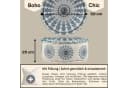 Marrakesch Orient & Mediterran Interior Pouf Garet Blau, runder Baumwoll-Sitzpouf bestickt 50x25 cm Bild 3