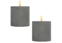 Marrakesch Orient & Mediterran Interior LED-Kerze 2er Set Zement Design Bild 2