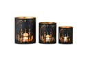 Marrakesch Orient & Mediterran Interior Teelichthalter 3er Set Muslimische Handarbeit Bild 2
