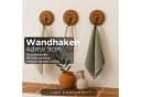 Marrakesch Orient & Mediterran Interior Handtuchhalter Boho Haken 9cm Holz Metall Bild 4