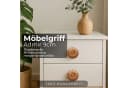 Marrakesch Orient & Mediterran Interior Möbelgriff Admir Boho Massivholz 9 cm Bild 4