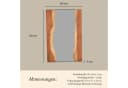 Aduial Wandspiegel 90 cm Massivholz Handarbeit Bild 1