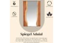 Aduial Wandspiegel 90 cm Massivholz Handarbeit Bild 4