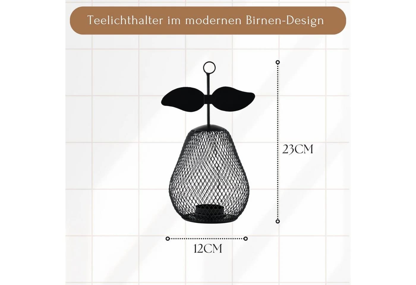Marrakesch Orient & Mediterran Interior Teelichthalter 2er Set Schwarz Metall - Bild 3