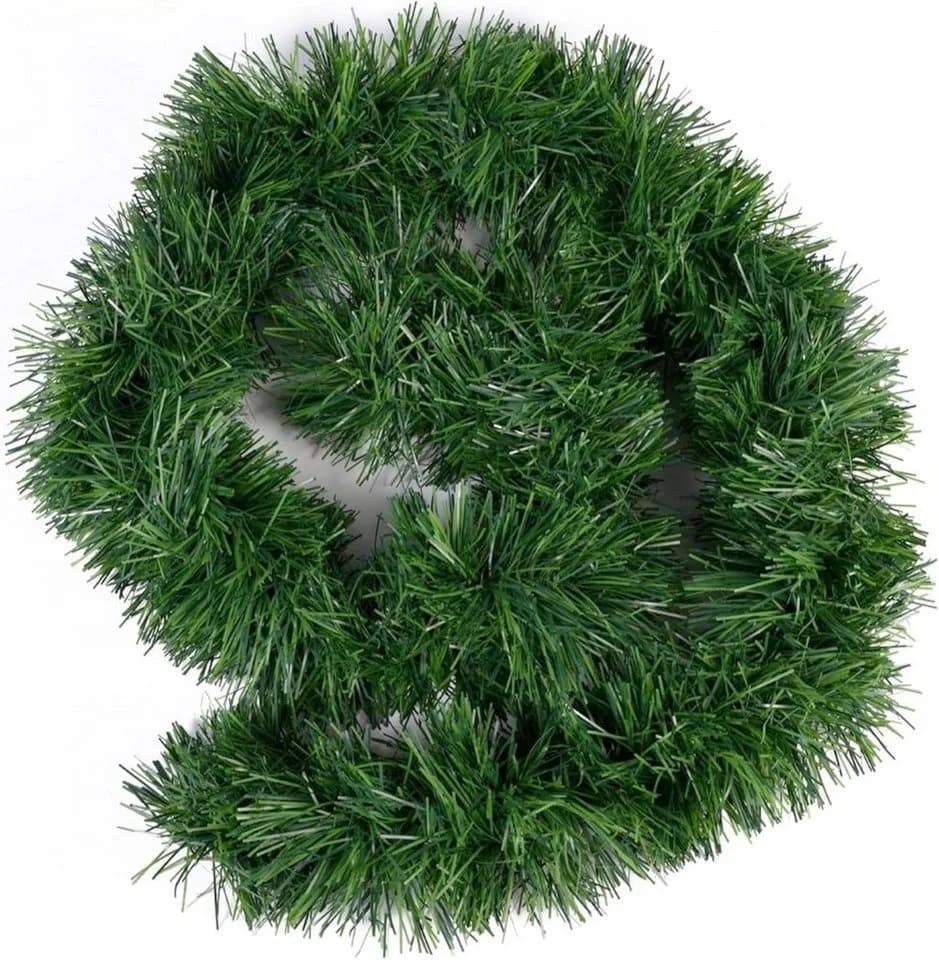 MerryXmas Weihnachtsgirlande Grün 10 Meter Innen Außen - Bild 2