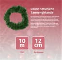 MerryXmas Weihnachtsgirlande Grün 10 Meter Innen Außen Bild 4