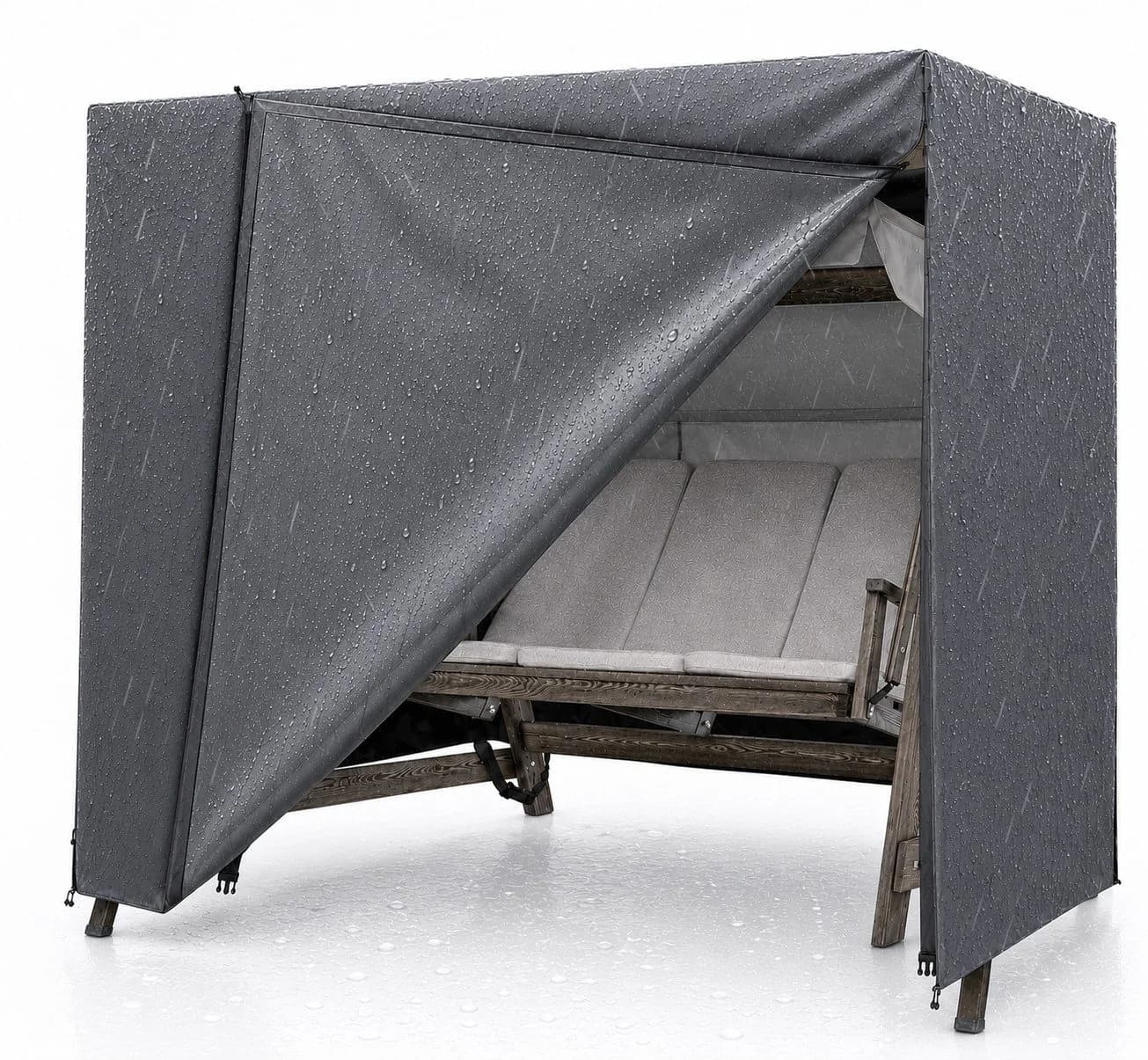Gartiva® Hollywoodschaukel Abdeckung für 2,3,4-Sitzer wasserfest & winddicht - Bild 2