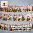 happymas DIY-Adventskalender 50x Kraftpapiertüten Braun Bild 3