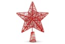 MerryXmas Christbaumspitze Sternform Gold Silber Rot Bild 2
