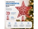 MerryXmas Christbaumspitze Sternform Gold Silber Rot Bild 5
