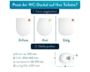 eVendix WC-Sitz Duroplast Weiß mit Absenkautomatik Bild 1
