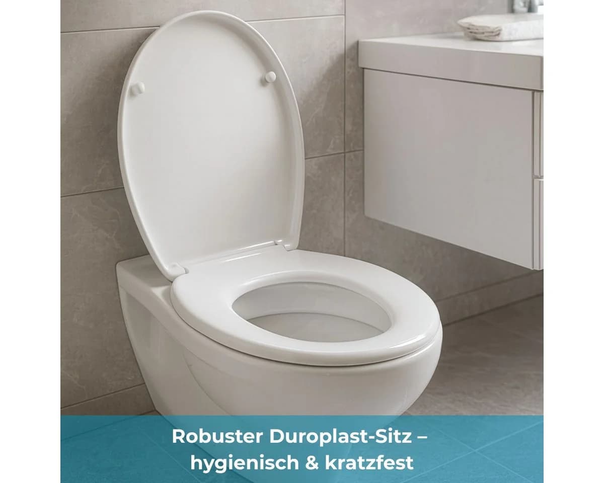 eVendix WC-Sitz Duroplast Weiß mit Absenkautomatik - Bild 3