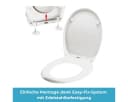 eVendix WC-Sitz Duroplast Weiß mit Absenkautomatik Bild 5