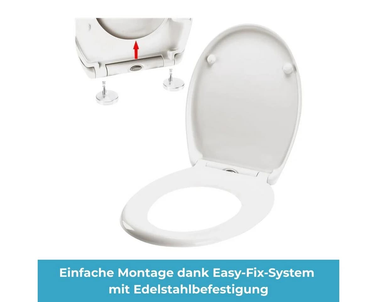 eVendix WC-Sitz Duroplast Weiß mit Absenkautomatik - Bild 5