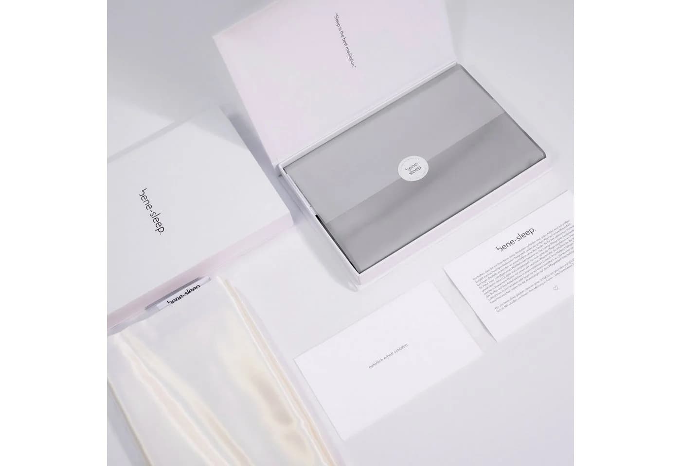 bene-sleep Kissenbezug 22 Momme Seide Weiß Anti-Aging
