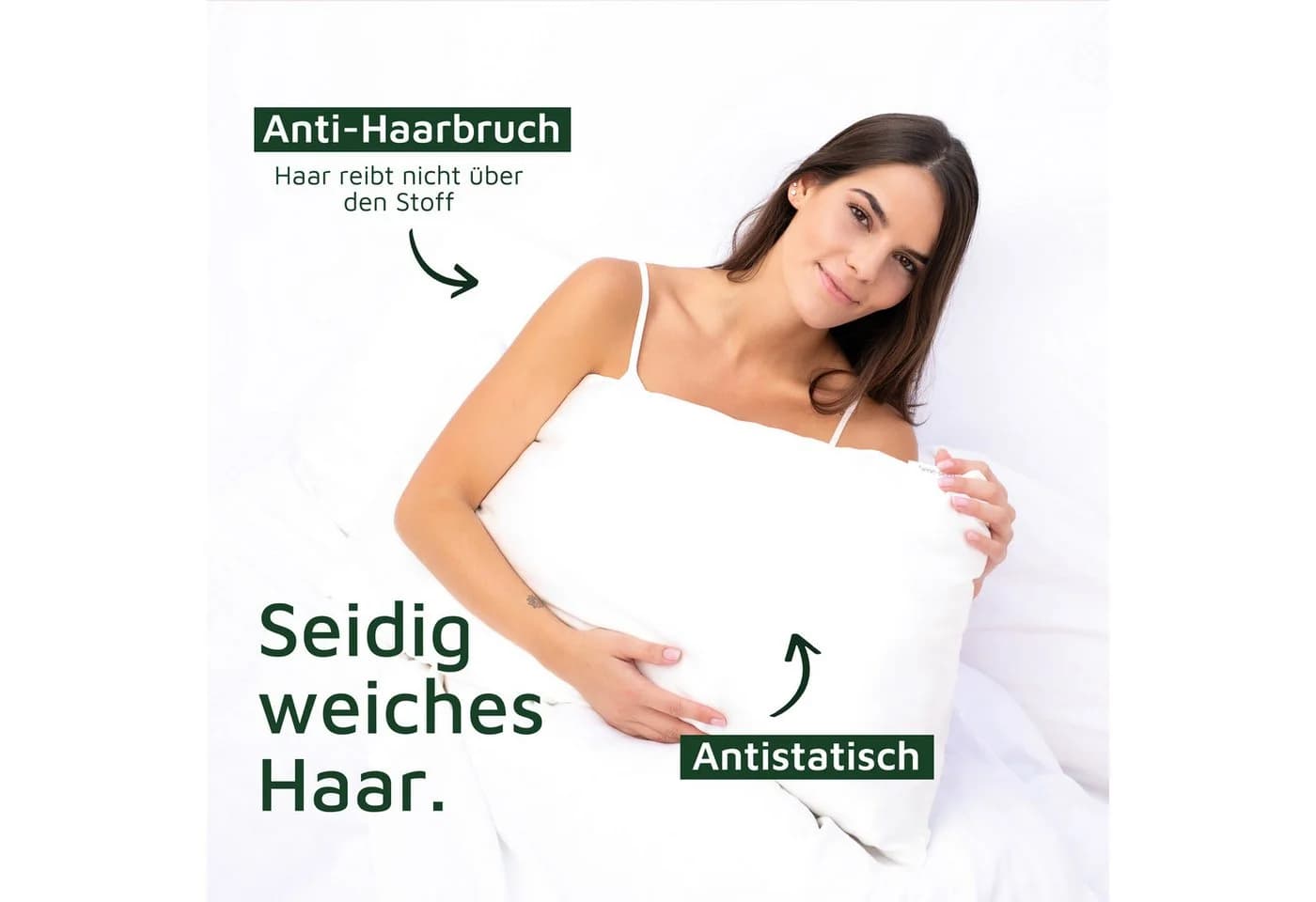 bene-sleep Kissenbezug Seide 22 Momme Güteklasse 6A Braun - Bild 5